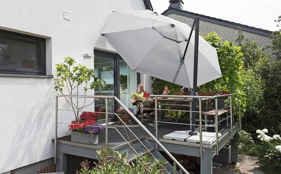 Sonnenschirmständer für große Schirme