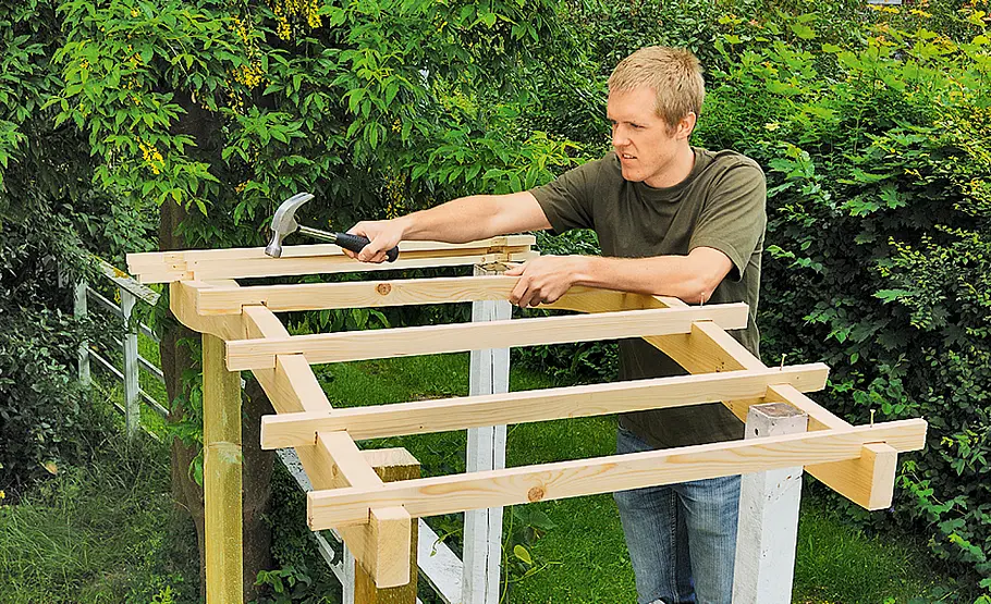 Gartenpforte bauen