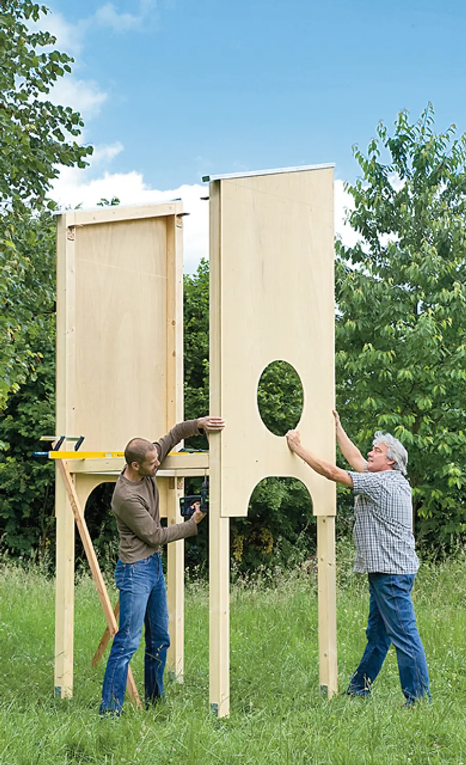 Kinderspielhaus aufbauen: Schritt 4 von 29 Kletterhaus aufbauen