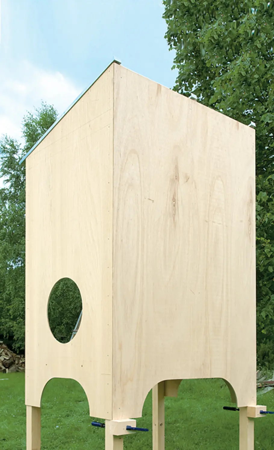 Kinderspielhaus aufbauen: Schritt 12 von 29 Stelzenhaus aufbauen