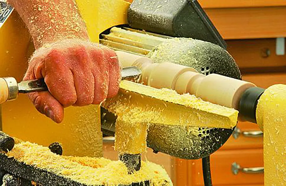Spitze Form drechseln Holz drechseln