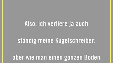 Also Heimwerker wissen, wie man einen Boden verlegen kann. Ist sogar