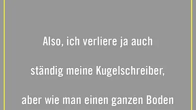 Also Heimwerker wissen, wie man einen Boden verlegen kann. Ist sogar