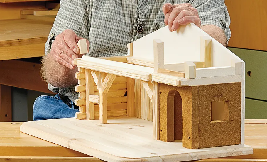 Stallkrippe bauen: Schritt 30 von 53 Stallkrippe bauen