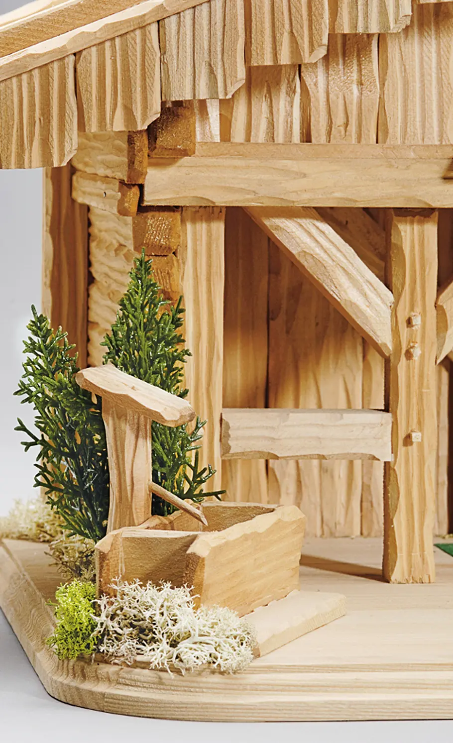 Stallkrippe bauen: Schritt 50 von 53 Brunnen bauen