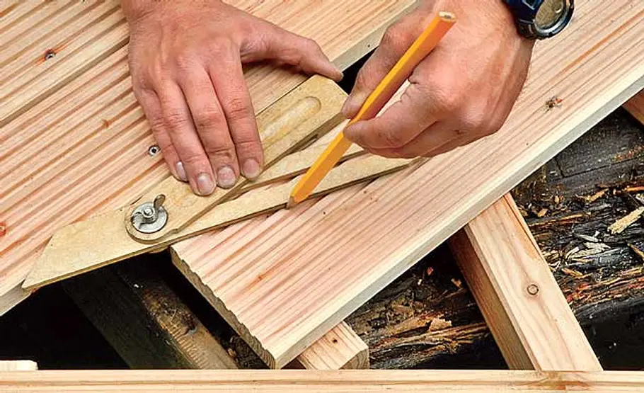 Bootssteg bauen Winkel überfragen