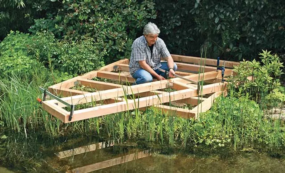 Steg bauen: Schritt 12 von 40 Position Steg festlegen