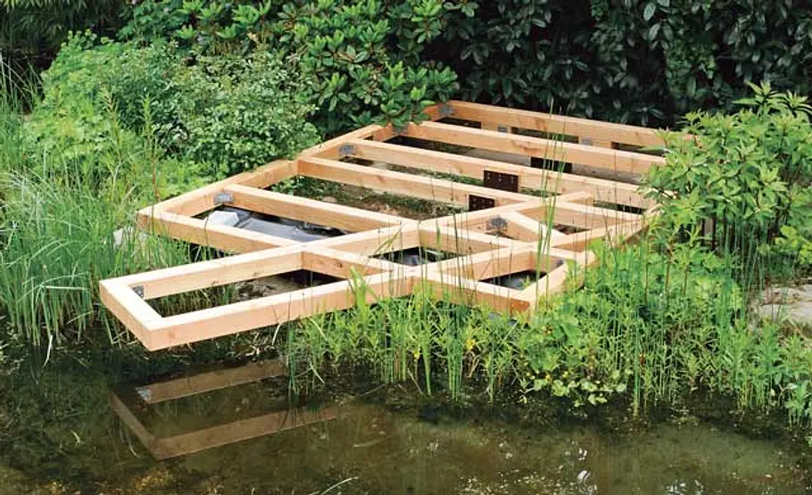 Steg bauen: Schritt 24 von 40 Rohbau Steg