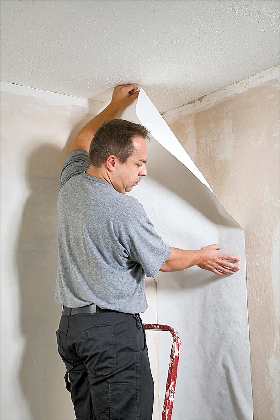 Wand tapezieren Wand tapezieren, Wand streichen