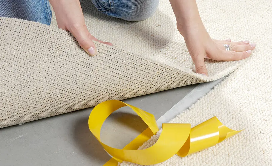 Teppich verlegen: Schritt 10 von 14 Reststreifen entfernen