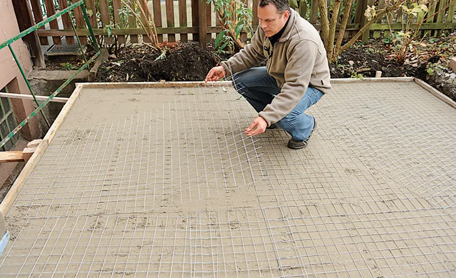 Betonfundament für Terrasse Betonfundament für Terrasse