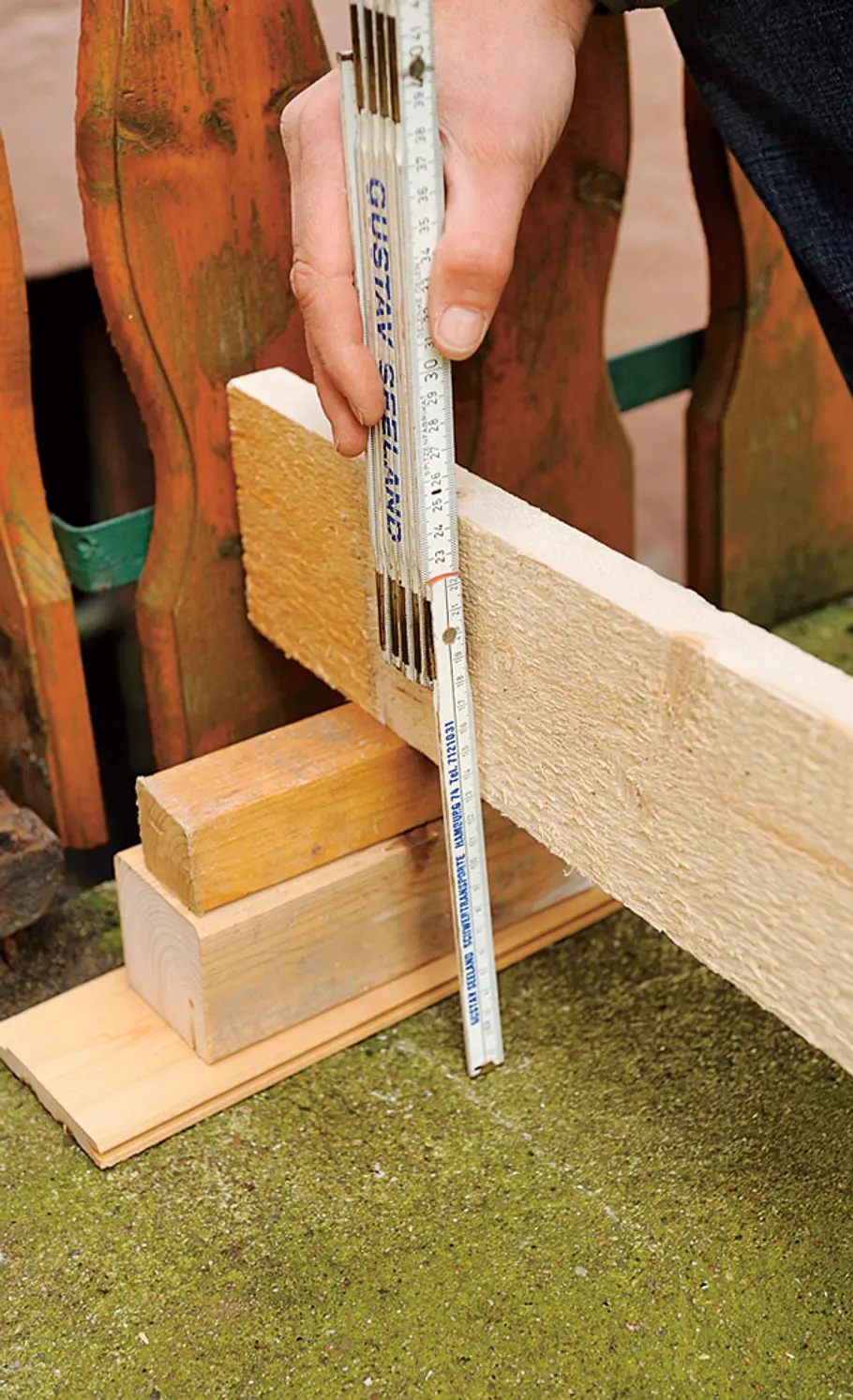 Betonfundament für Terrasse Terrasse
