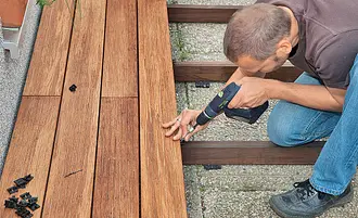 Bambus Terrassendielen | Selbst