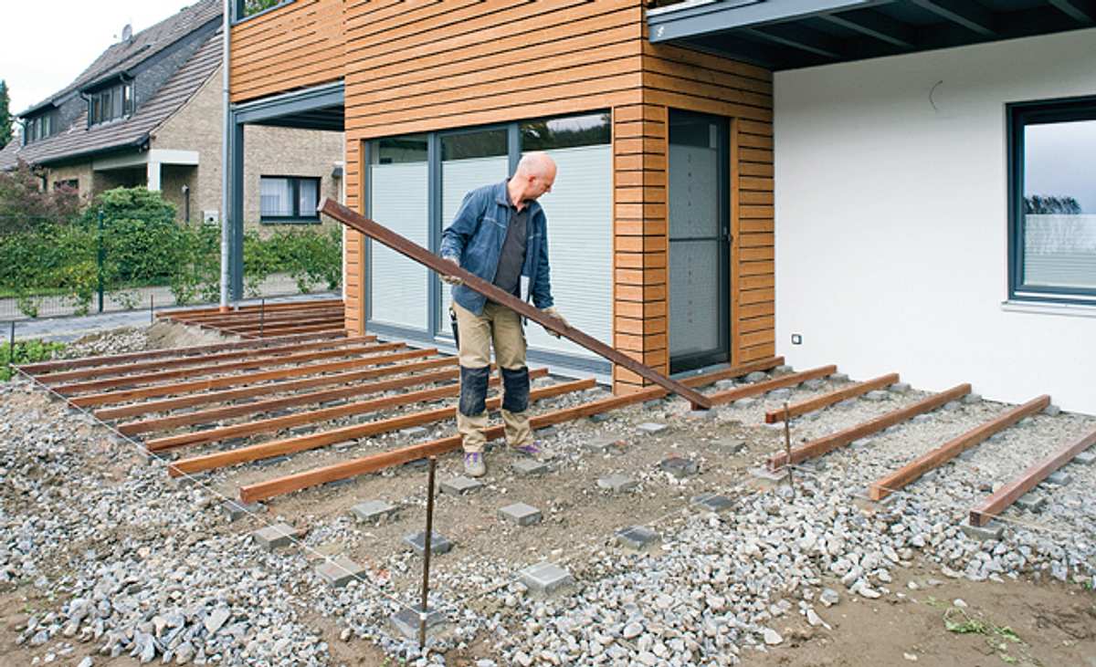 Tragkonstruktion aus Bangkirai