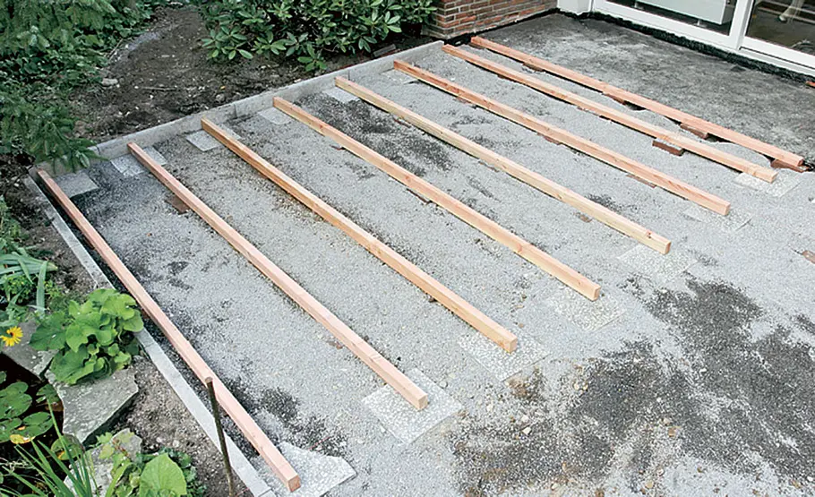 Terrassendielen verlegen Terrassendielen verlegen
