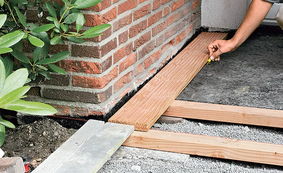 Terrassendielen verlegen Terrassendielen verlegen