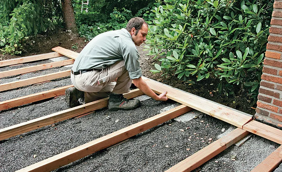 Terrassendielen verlegen Terrassendielen verlegen