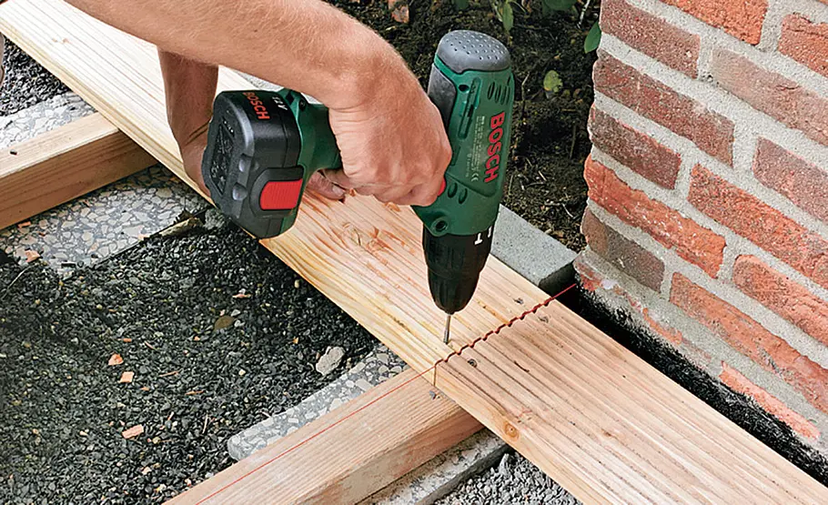 Terrassendielen verlegen Terrassendielen verlegen