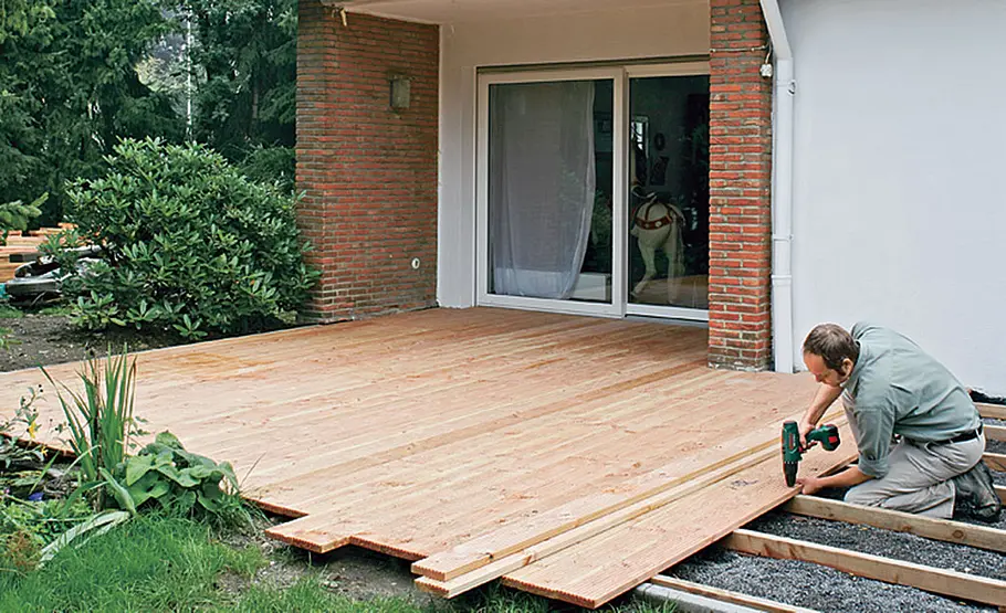 Terrassendielen verlegen Terrassendielen verlegen