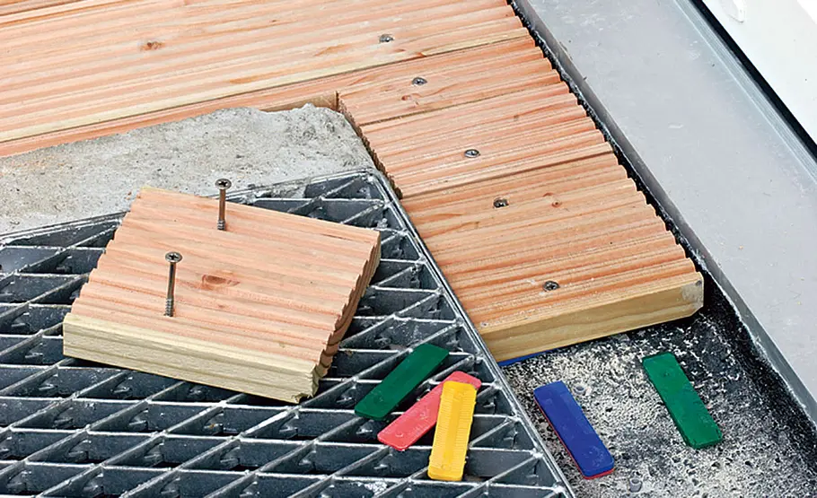 Terrassendielen verlegen Terrassendielen verlegen