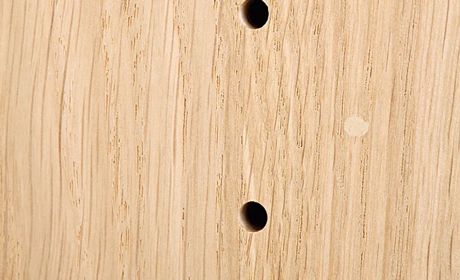 TV-Bank selber bauen TV-Bank: Eiche-Holzpaste