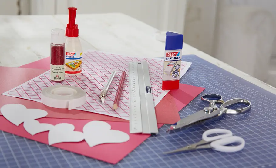 Gutschein-Karte basteln Valentinstag: Gutschein basteln