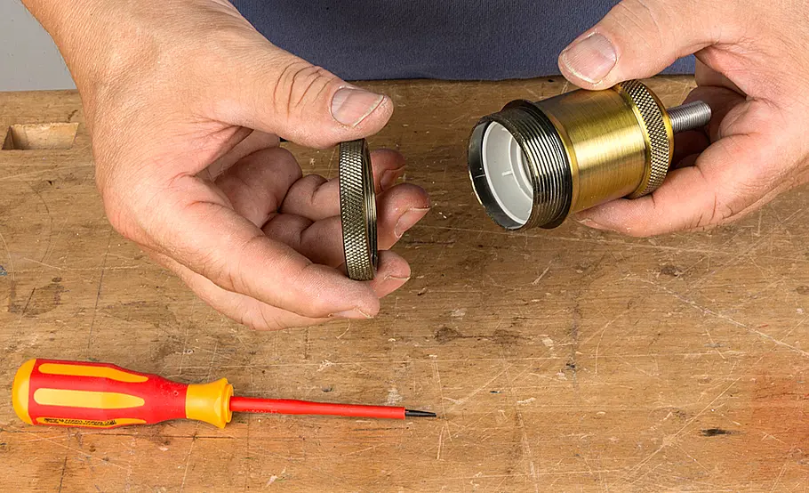 Anschluss der Lampenfassung Vintage Lampen