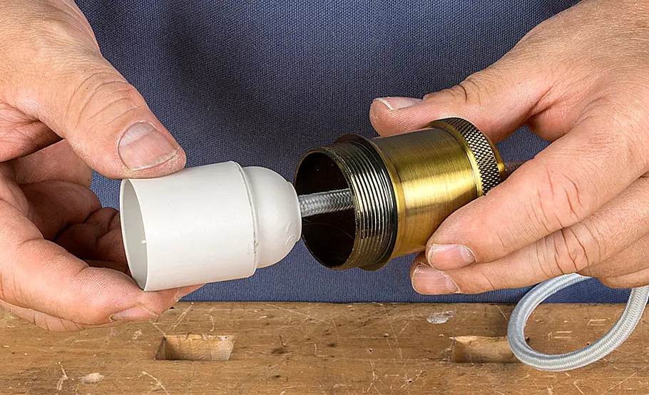 Anschluss der Lampenfassung Vintage Lampen