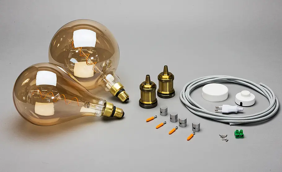 Retro-Leuchte aus Vintage-Glühbirne selber bauen Vintage Lampen