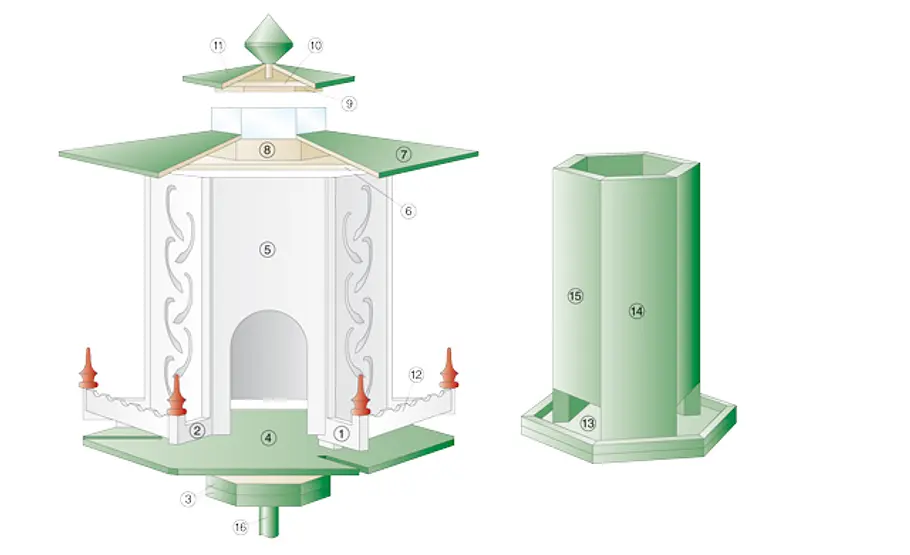 Vogelfutterhaus mit Silo Vogelfutterhaus mit Silo
