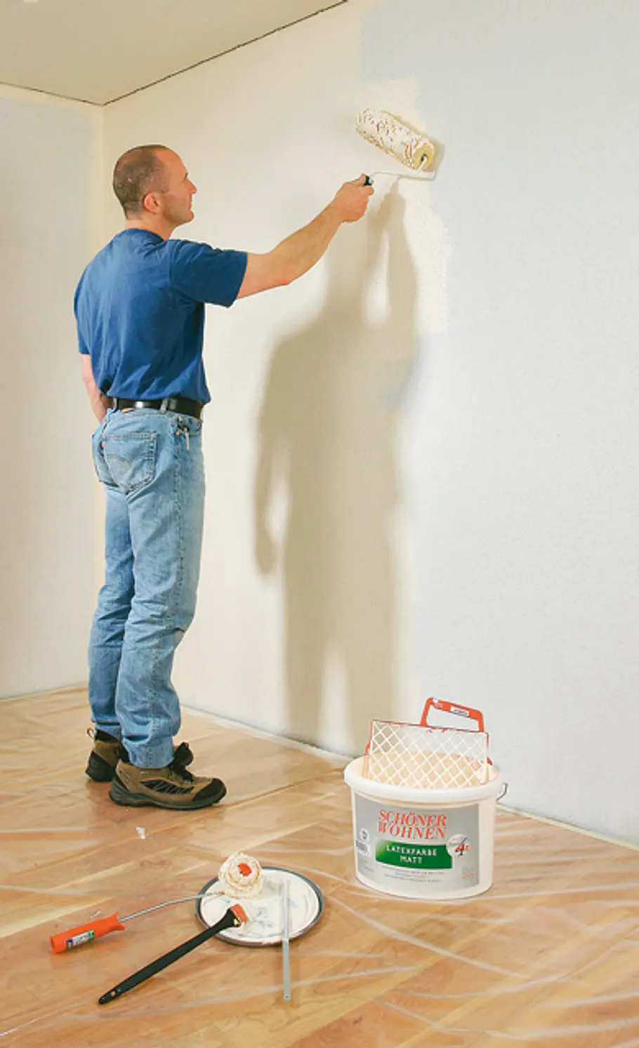 Wand streichen: Schritt 9 von 10 Wand streichen