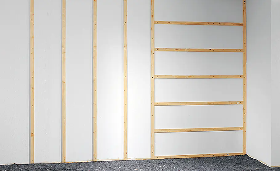 Wandverkleidung: Schritt 3 von 26 Unterkonstruktion
