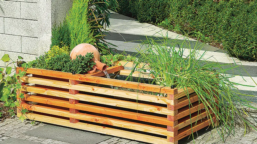 Terrassenbrunnen bauen Terrassenbrunnen bauen