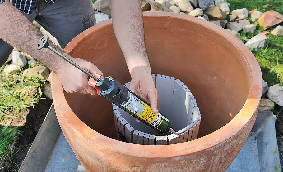 Wasserspiel bauen Wasserspiel