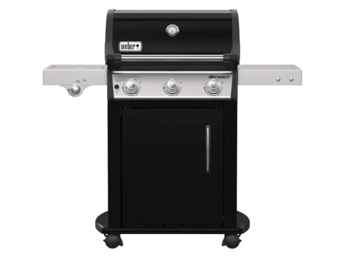 Weber Gasgrill Spirit E-325 GBS mit 3 Brennern und Seitenbrenner Schwarz