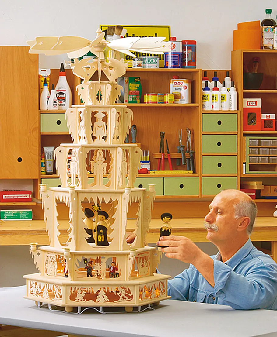 Weihnachtspyramide bauen Weihnachtspyramide