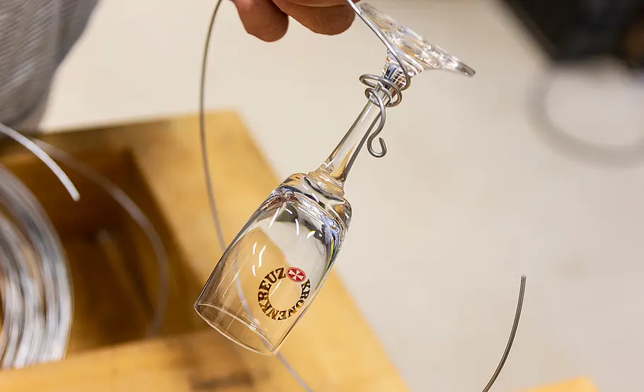 Glas-Kronleuchter basteln