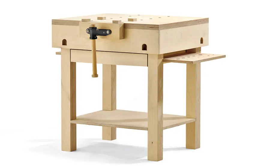 Werkbank bauen Werkbank lackieren