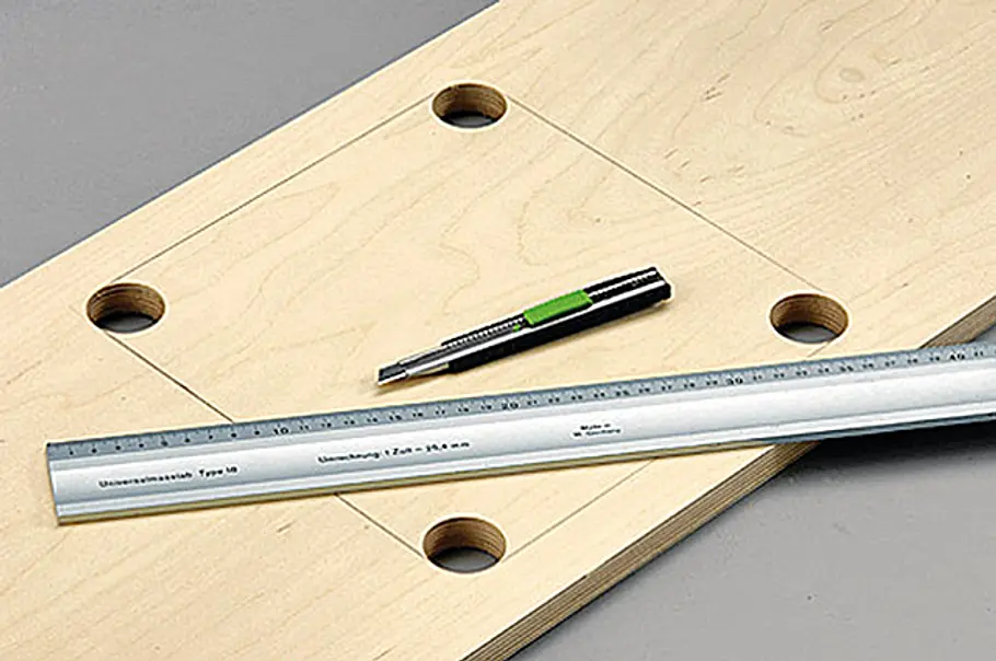 Werktisch: Werkzeugplatten Bauplan Werktisch