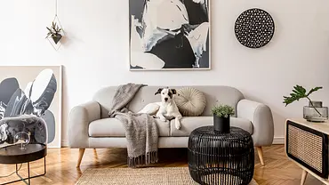 In einer modernen Wohnung darf eine Kommode mit Wiener Geflecht (wie rechts im Bild) nicht fehlen. - Foto: iStock / FollowTheFlow In einer modernen Wohnung darf eine Kommode mit Wiener Geflecht (wie rechts im Bild) nicht fehlen. - Foto: iStock / FollowTheFlow