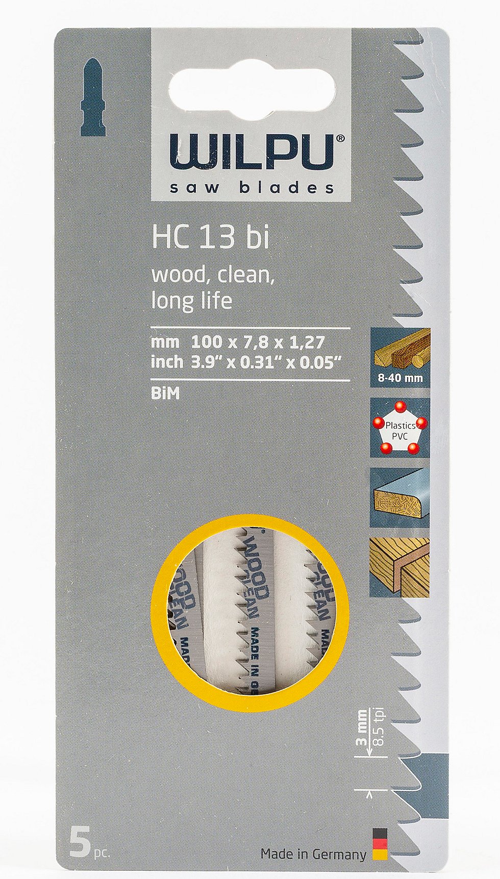 Wilpu HC 13 bi Wilpu HC 13 bi in der Verpackung