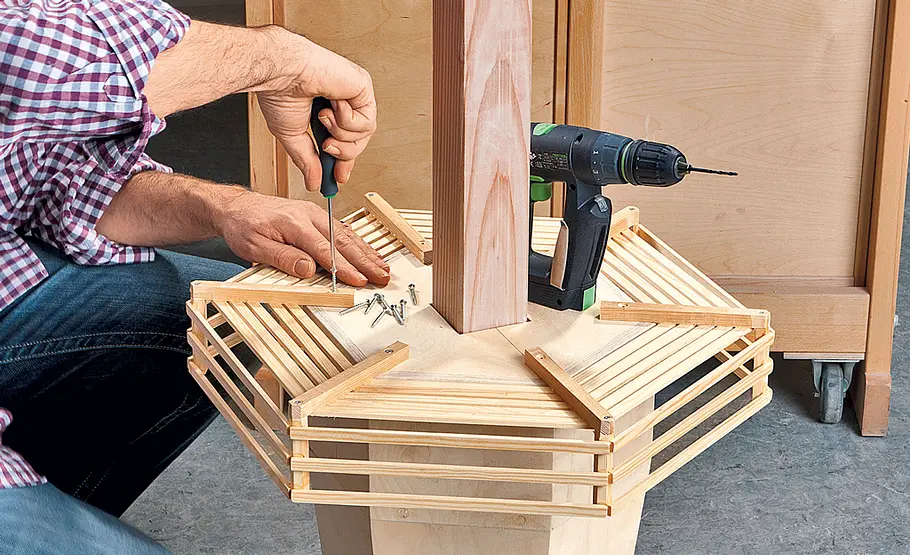 Windmühle bauen Bauplan: Kombi-Windmühle