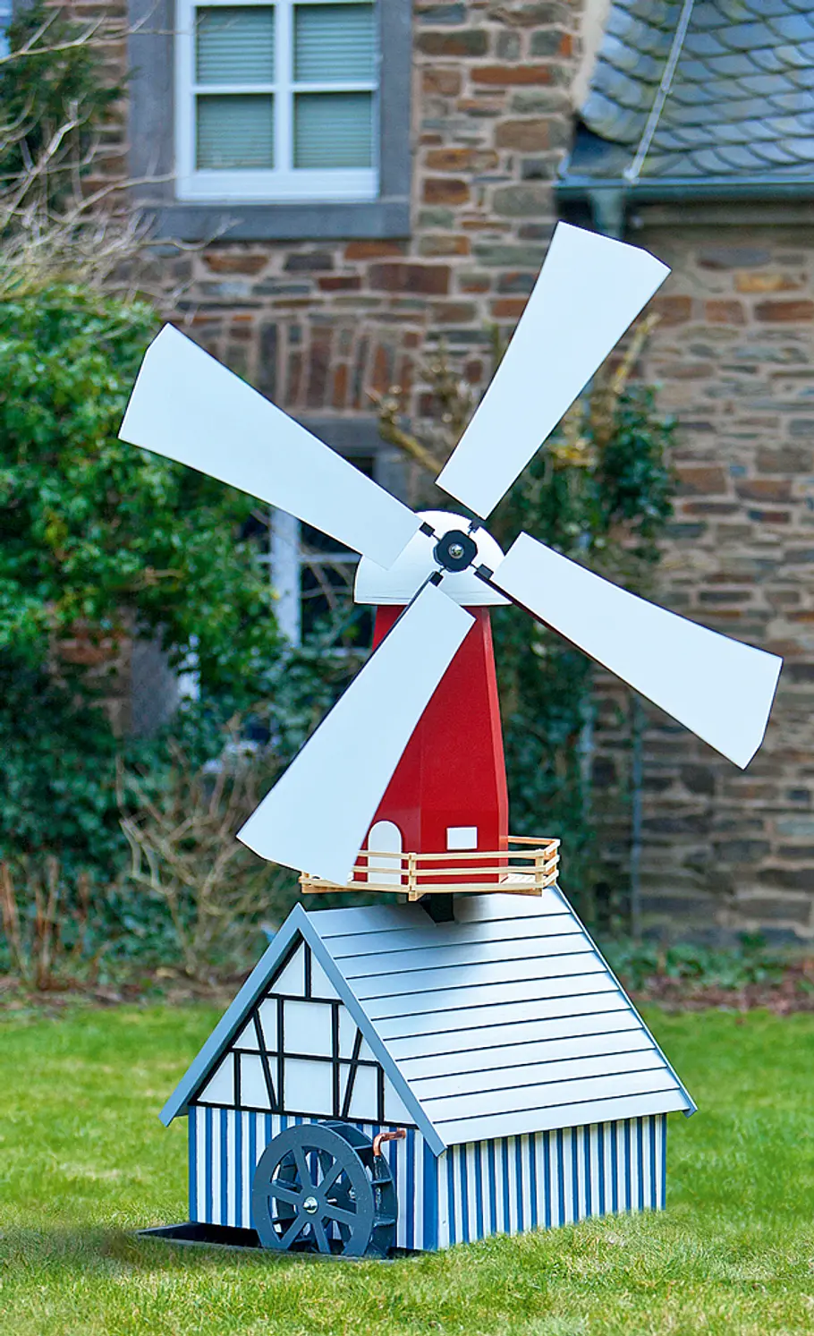 Windmühle bauen Bauplan: Kombi-Windmühle