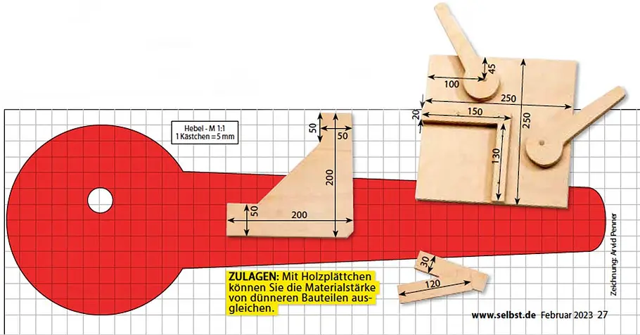 Zeichnung für den Winkelspanner