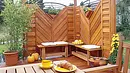 Sichtschutzzaun auf der Terrasse Sichtschutzzaun auf der Terrasse