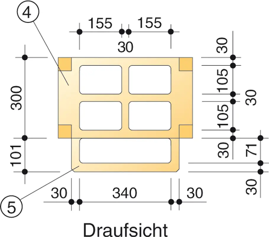 Gartengerätehalter Zeichnung 2