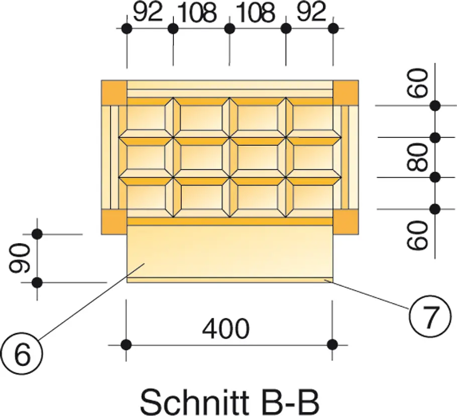 Gartengerätehalter Zeichnung 3